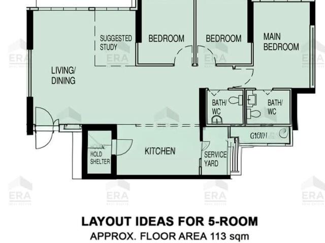 West Plains @ Bukit Batok, HDB 5 Rooms