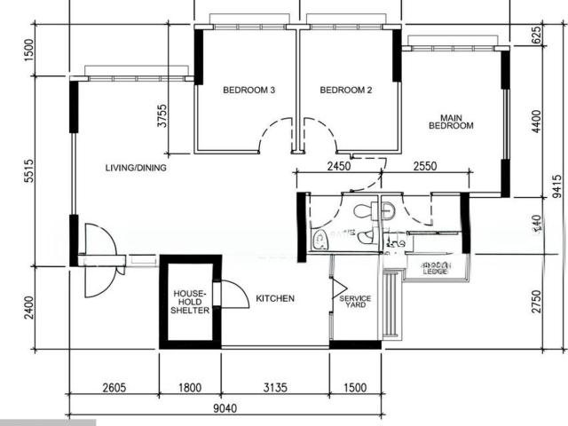 West Ridges @ Bukit Batok, HDB 4 Rooms