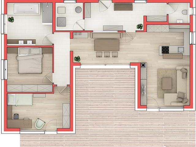 WIMBERGER Ziegelmassivhaus Penta II belagsfertig für Ihr Grundstück