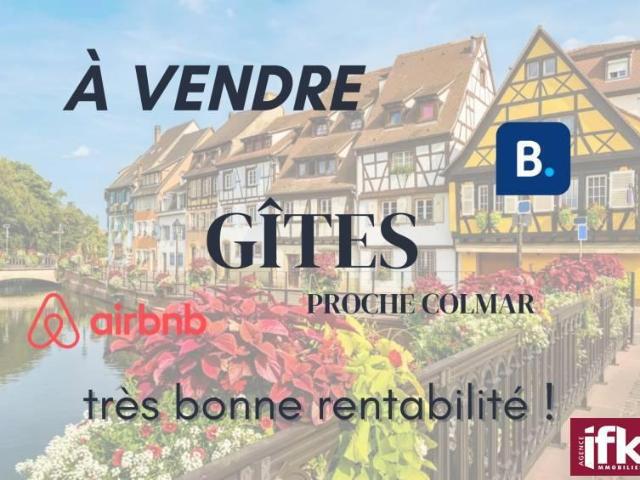 PROCHE COLMAR: Gîtes clé en main avec forte rentabilité !