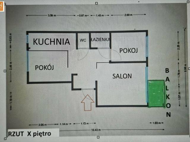 Widok bezcenny! 3 pokoje, balkon, wysokie piętro
