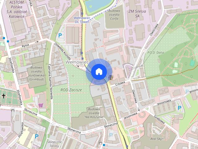 Widok na centrum wraz z przytulnym dwupokojowym mieszkaniem i balkonem