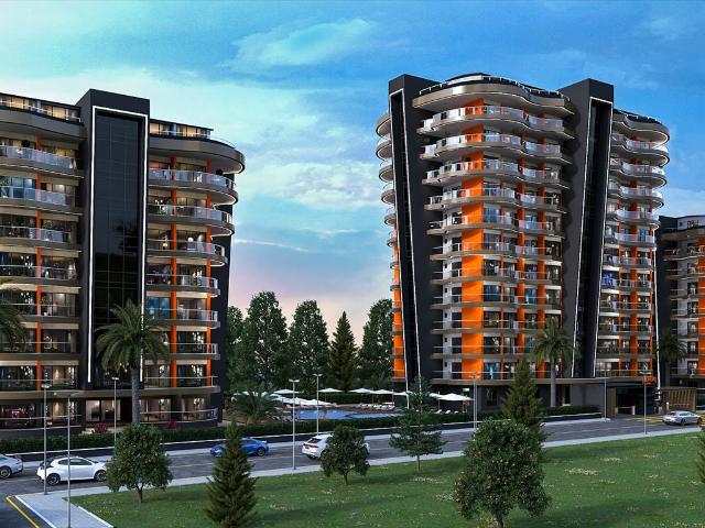 Widok na miasto i naturę, basen, 74 m², Mahmutlar