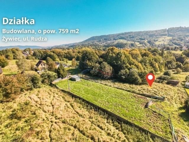 Widokowa działka z pozwoleniem na dom w Żywcu