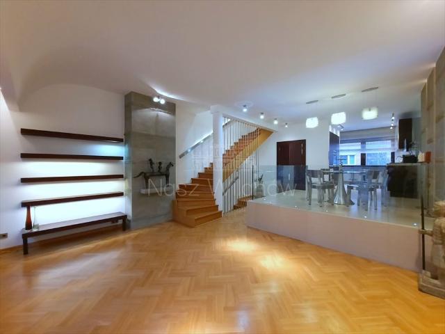 Wilanów, dom szeregowy 160 m², nowoczesny, z ogrodem