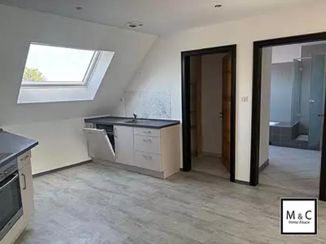 Wissembourg 67160 Location appartement 3 pièces t3 au dernier étage cave