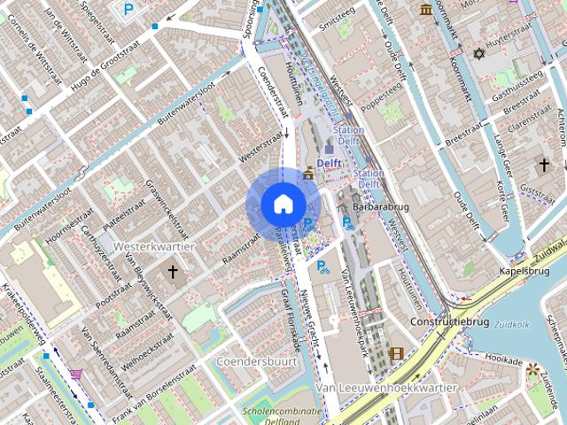 Woning aan de Binnenwatersloot te Delft