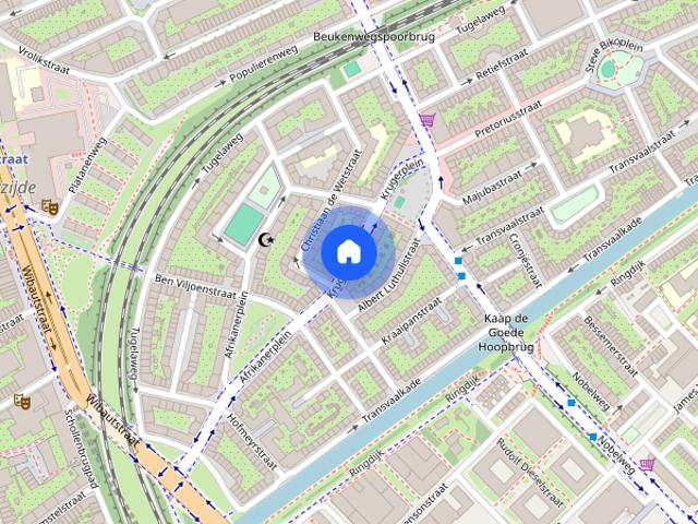 Woning aan de Krugerstraat te Amsterdam