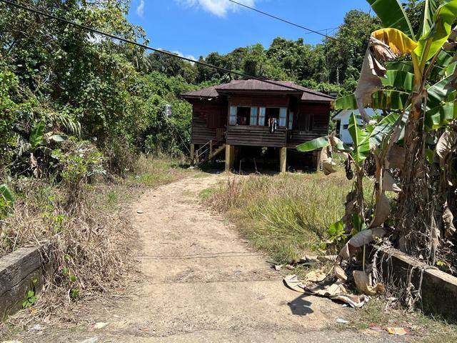 Wooden house land for sale