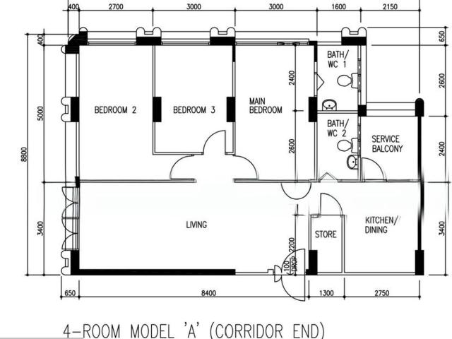 Woodlands Drive 50 Woodlands, HDB 4 Rooms