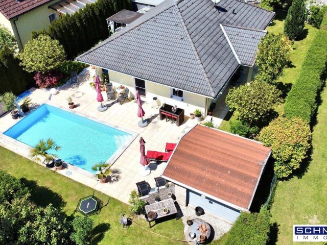 Wohlfühl Bungalow mit Pool in idyllischer Lage Nähe Wels