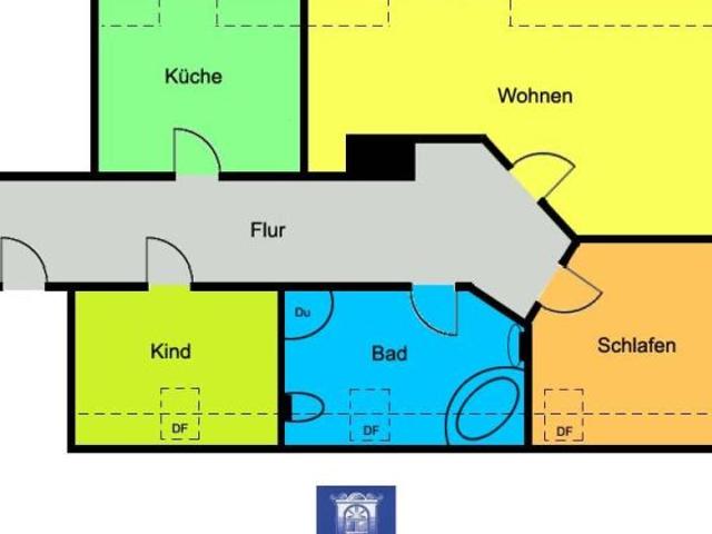 Wohlfühlwohnung unterm Dach! Wohnküche. Tageslichtbad mit Wanne und Dusche!