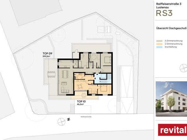 Wohnanlage RS3 Tolle 2 Zimmer Dachgeschosswohnung Top 10 PROVISIONSFREI!