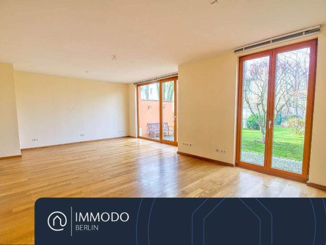 ? Wohnglück mit Garten traumhafte 4 Zimmer Neubau Wohnung mit Garten, Terrasse und Stellplatz