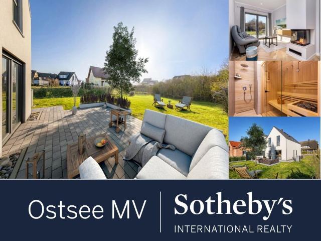 Wohnen, Arbeiten & Genießen am Naturstrand! Neubau Haushälfte mit Kamin, Sauna & großer Terrasse!