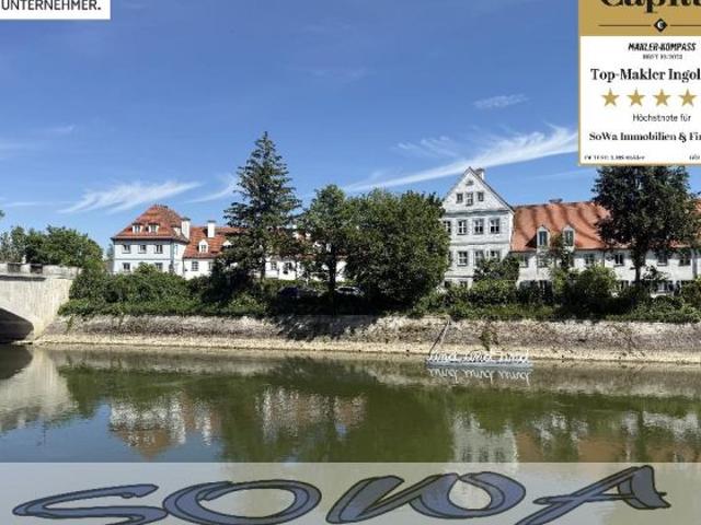 Wohnen auf der Insel! Großzügige 4,5 Zimmer Wohnung mit zwei Balkonen und Blick auf das Schloss in einer beliebten Lage in der Stadtmitte in Neuburg Ein Objekt von Ihrem Immobilienpartner SOWA Immobilien und Finanzen