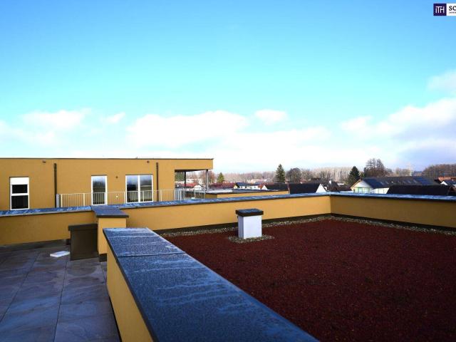 Wohnen auf höchstem Niveau – 4 Zimmer Neubauwohnung mit gigantischer Sonnen Dachterrasse! Erstbezug 2024 – provisionsfrei!