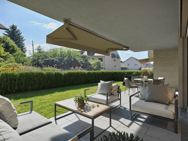 Wohnen im Grünen: 4.5 Zimmer Gartenwohnung in Stüsslingen