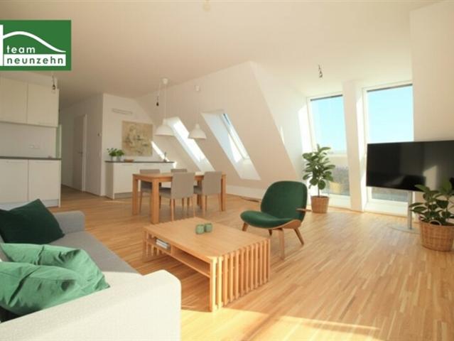 Wohnen in Grünruhelage von Süßenbrunn Moderne Wohnung mit privater Dachterrasse! S Bahn S1 in Gehweite! Luftwärmepumpe !
