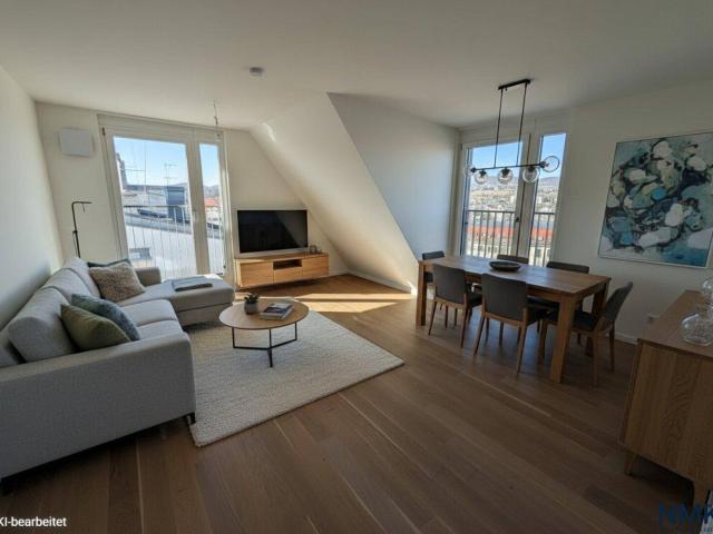 Wohnen in Döbling: 2 Zimmer Dachgeschosswohnung mit Terrasse & lichtdurchflutetem Wohnbereich