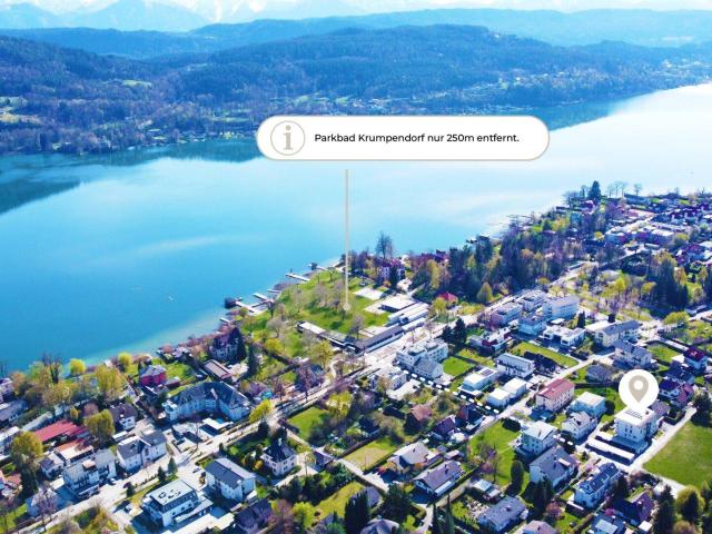 Wohnen in unmittelbarer Seenähe: Penthouse in Krumpendorf am Wörthersee