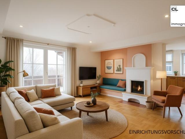 Wohnen mit Mondseeblick: Elegante 3 Zimmer Wohnung mit großzügiger Terrasse und Eigengarten