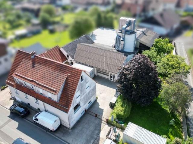 Wohnen und Gewerbe vereint, großzügiges Anwesen in Löhlbach mit Werkstatt und Lager