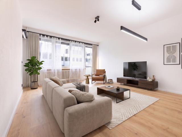 Wohnkomfort trifft Weitsicht in dieser stilvoll sanierten 3.5 Zimmer Wohnung