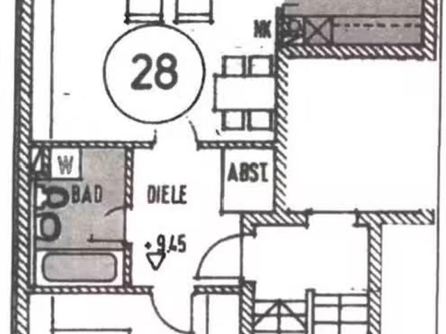 Wohnung mieten Aschaffenburg Moderne, zentrale 2 Zimmerwohn.