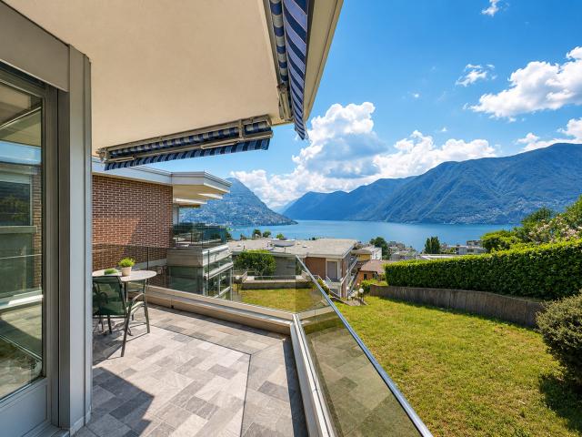 Wohnung mit wunderschönem Seeblick in Lugano