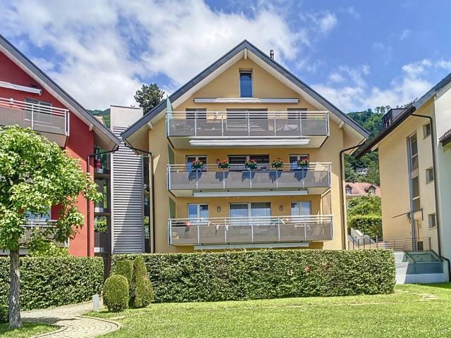 Wohnung mit eigenem Garten im Zentrum von Blonay