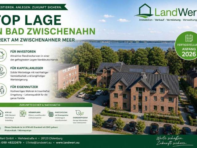 Wohnung zum Kaufen in Bad Zwischenahn Rostrup 396.000,00 EUR 79.12 m²