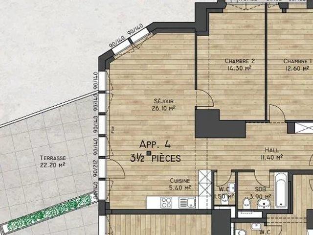 Wohnung 3.5 Zimmer