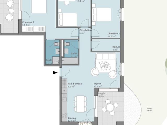 Wohnung 4.5 Zimmer