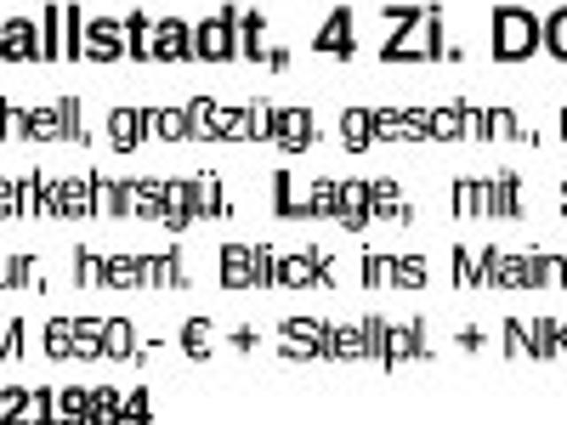 Wohnung 85m² in 63868 Großwallstadt