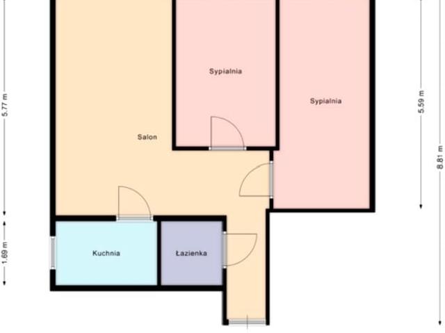 Wojciecha Weissa 55,60 m², Kraków