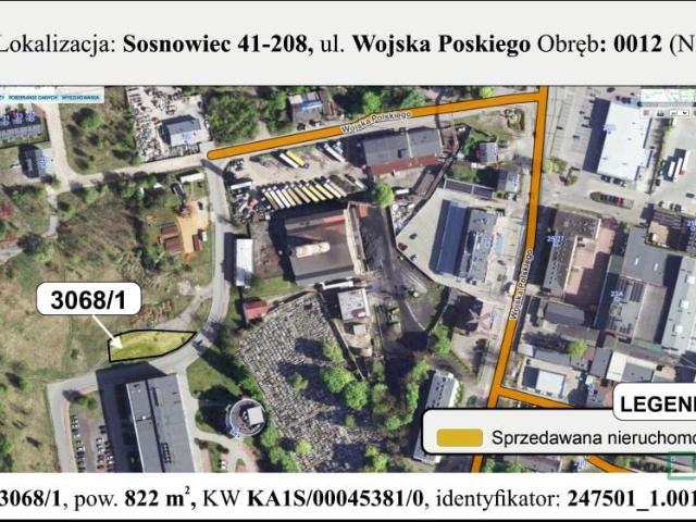 Wojska Polskiego 822 m², Sosnowiec