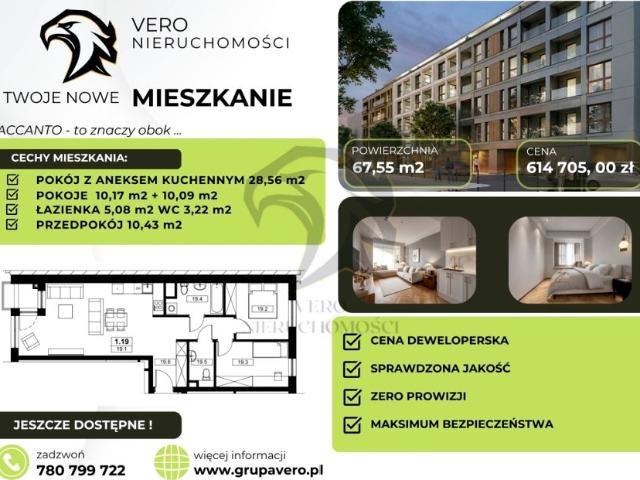 Wólczańska 67,55 m², Łódź