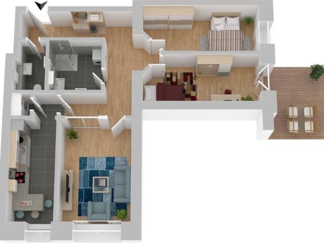 WM/05/Bhf 3 Raum Wohnung im Erdgeschoss mit Terrasse! ERSTBEZUG