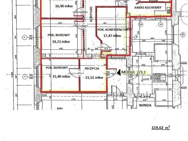 Przestronny lokal biurowy 120 m² w centrum Wrocławia