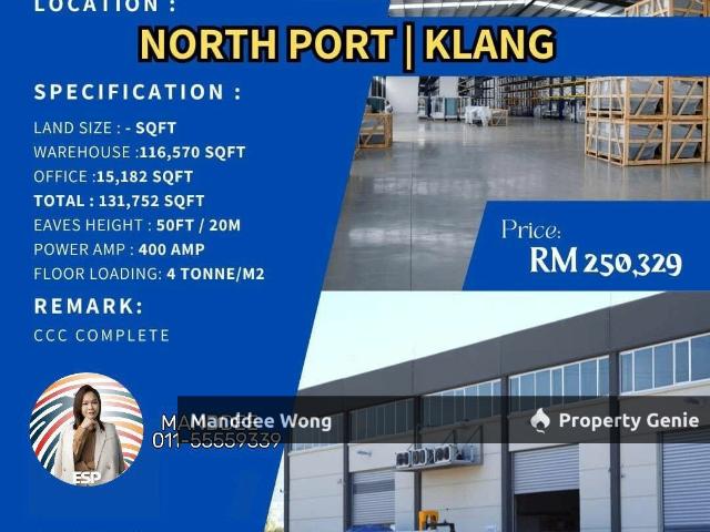 WTR/WAREHOUS/131,752 SQFT/250,329/NORTH PORT/KLANG