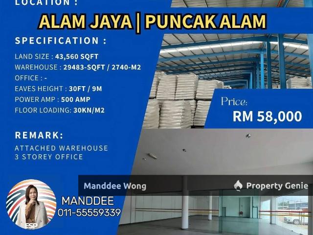WTR/Alam Jaya29,483 SQFT/58,000