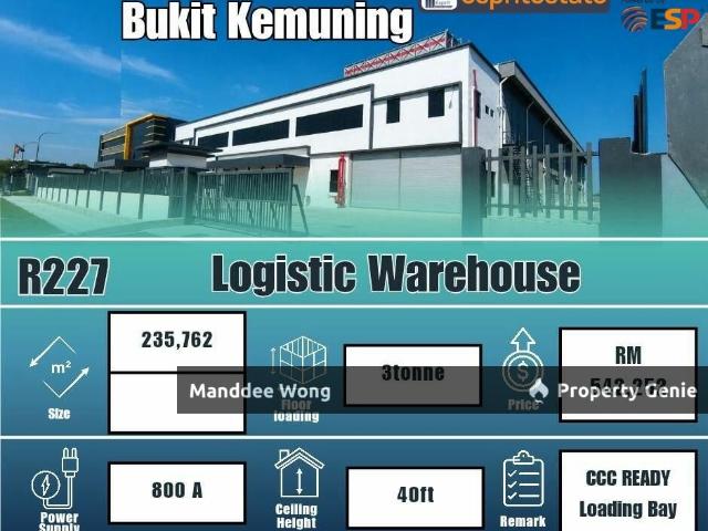 WTR/DETACHED FACTORY/235,762 SQFT/542,252/BUKIT KEMUNIG/SHAH ALAM