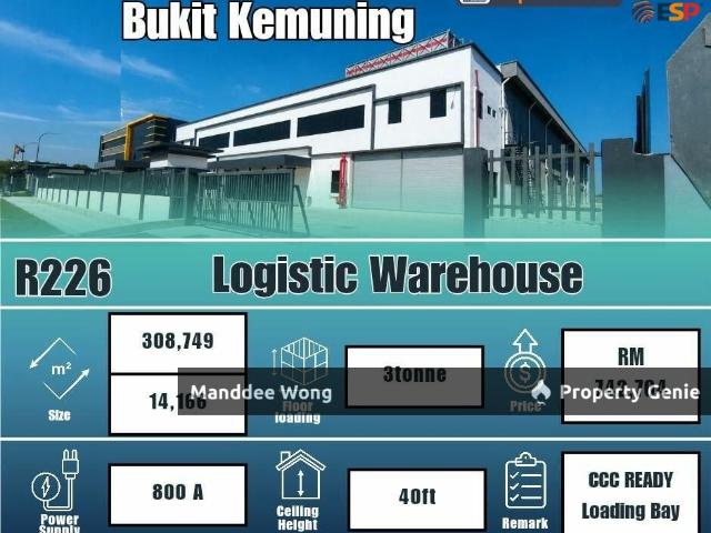 WTR/DETACHED FACTORY/308,749 SQFT/742,704/BUKIT KEMUNING/SHAH ALAM