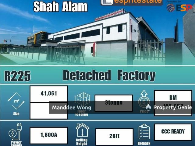 WTR/DETACHED FACTORY/41,061 SQFT/102,652/SHAH ALAM
