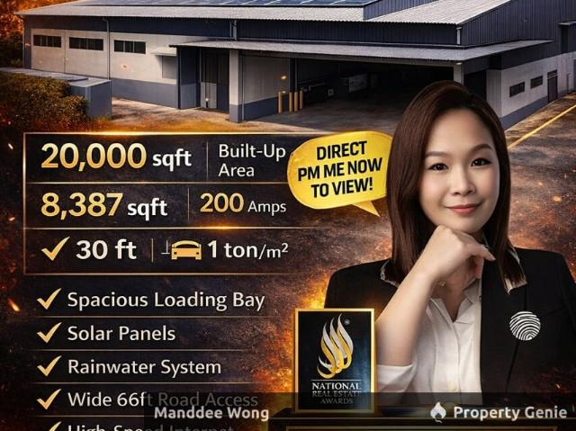 WTR/DETACHED FACTORY/8,387 SQFT/26K/INDUSTRIAL PARK/SHAH ALAM
