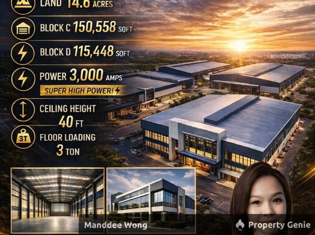 WTR/MULTI BLOCKS WAREHOUSE WITH OFFICE/266,006 SQFT/638,414/SHAH ALAM