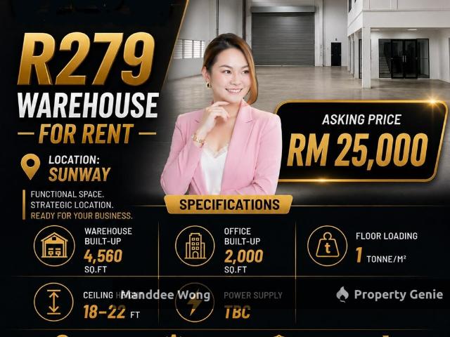 WTR/SEMI DETACHED FACTORY/4,560 SQFT/SUNWAY