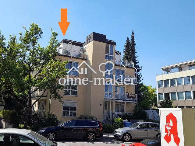 exklusive 1 Zimmer DG Wohnung mit Terrasse, neue Einbauküche und TG Parker unweit Pasinger Bahnhof