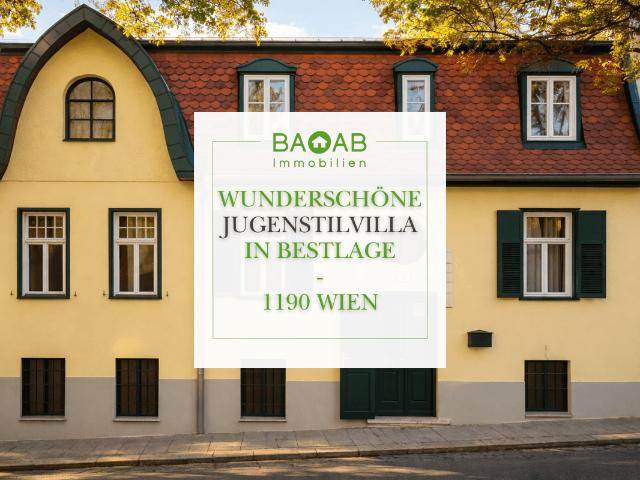 Wunderschöne Jugendstilvilla mit Garten und 3 Wohneinheiten in Top Lage 1190 Wien